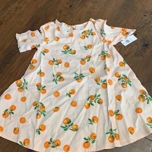 Oranges and floral dress 3T